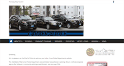 Desktop Screenshot of carverpolice.org