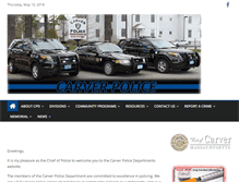 Tablet Screenshot of carverpolice.org